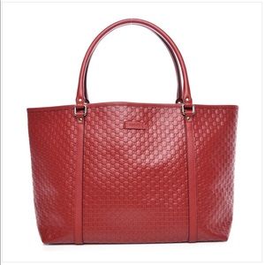 Microguccisima Leather Medium Tote  w receipt